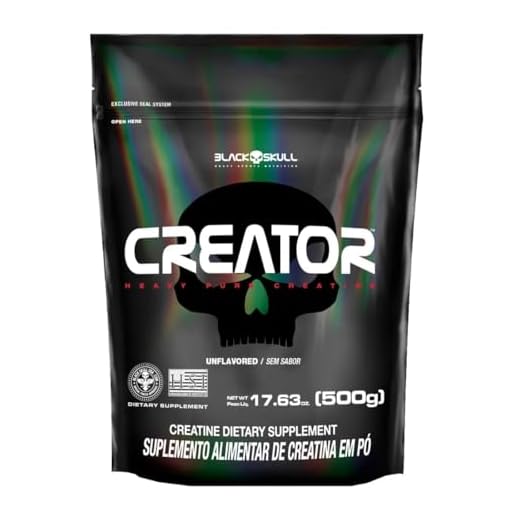 Creatina Monohidratada Creator 500g Black Skull