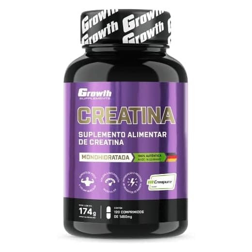 Creatina Creapure 120 Comprimidos Growth Supplements