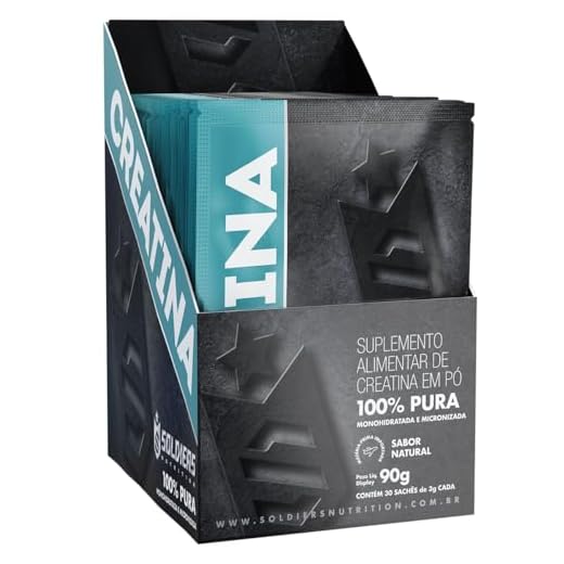 Creatina Monohidratada 30 Sachês 5g Soldiers Nutrition