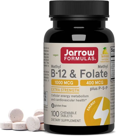 Vitamina B12 com B9 Jarrow Formulas